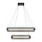 Euf Neoness, Chandelier, 8-Light, 34", Matte Black, Smoked Glass 50054-015 - alternate 1