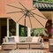Simple Deluxe 9' Solar Umbrella 32 LED Lighted Patio Umbrella Table Market Umbrella with Push Button Tilt/Crank O LGBRLA9LEDTAN - alternate 2