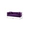 Homeroots 88" Purple Velvet Wood Sofa With Toss Pillows 543980 - alternate 3