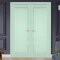 Sartodoors Slab Barn Door Panel 28x96 Solid Core Modern Interior VEREGIO7411S-OLI-2896 - alternate 2