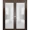 Sartodoors Double French Interior Door, 56" x 80", Chocolate PLANUM2102DD-CA-56 - alternate 2