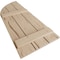 Ekena Millwork Hand Hewn 3 Board Joined Board-n-Batten w/Quarter Round Arch Top Faux Wood Shutters, 16 1/2"W x 76"H SHUBJQ16X76HHPR - alternate 4
