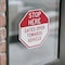 Signmission Stop Here Gates Open Towards Vehicl, 4 inch X 4 inch, Vinyl Decal, 2PK OC-D-2PACK-4-304 - alternate 2
