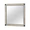 Homeroots 36" Black And Gold Faux Crystal And Wood Dresser Mount Framed Mirror 564629 - alternate 3