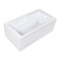 Kingston Brass 60-Inch Acrylic Rectangular 2-Wall Corner Alcove Tub with Corner Apron, Right Hand Drain Hole VTAM6032R22S - alternate 2