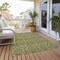 Homeroots 3' X 5' Green Damask Washable Non Skid Indoor Outdoor Area Rug 563883 - alternate 3