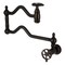 Kingston Brass Wall Mount Pot Filler Faucet with Knurled Handle, Oil Rubbed Bronze KS2105RKX - alternate 1