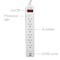 Digital Energy 6-Outlet Surge Protector Power Strip with 2 USB Ports, 15 Ft.; White ENR1-1005 - alternate 3