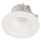 Halo RL4 Series Baffle Trim, 4 in Dia Recessed Can, Aluminum Body, White, Matte RLD4069301EWHR - alternate 1