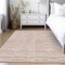 Homeroots 9' X 12' Salmon Copper And Beige Striped Washable Indoor Outdoor Area Rug 587972 - alternate 3