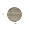 Homeroots 8' Brown Tan And Black Round Floral Washable Indoor Outdoor Area Rug 606178 - alternate 5