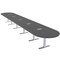 Skutchi Designs 22 Person Conference Table With Power Unit | 22' Racetrack Table | Harmony Series HAR-RAC-48X264-T-WA7949-ESIL - alternate 1
