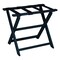 Homeroots Earth Friendly Navy Blue Folding Luggage Rack With Navy Straps 383086 - alternate 1