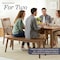 Alaterre Furniture Calais Dining Mid Century Modern 46" Solid Wood Dining Bench Entryway Bench w/ Minimalist Design ANCA0390 - alternate 4