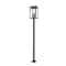 Z-Lite Hartwell 6-Light Outdoor Post Mounted Fixture, 15 in W x 125.5 H, Sand Black 5019PHXXLS-536P-BK - alternate 1