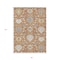 Homeroots 8' X 10' Copper Ivory And Gray Damask Washable Indoor Outdoor Area Rug 599409 - alternate 5