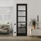 Sartodoors Hidden Door Black 32x96 Solid Core Modern Interior QUADRO4002MF-BLK-32x96-LH-O - alternate 1