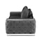 Homeroots 72in Dark Gray And Silver Velvet Loveseat 518574 - alternate 4