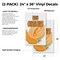 Signmission Fresh Cantaloupe, Vinyl Decals Only 24 Inch x 36 Inch, Vinyl Decal, 2PK DSB-2436-2PACK-Fresh Cantaloupe - alternate 2