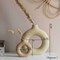 Uniquewise 9-Inch Large and 5-Inch Small Decorative Hollow Ceramic Donut Table Vase - Handmade,  QI004733.2 - alternate 3