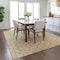 Homeroots 10' X 14' Gold And Beige Ogee Washable Indoor Outdoor Area Rug 601571 - alternate 6