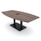 Skutchi Designs Boat Conference Table With Power, 48 in W, 84 in L, Brown HAR-BOT-48x84-DOU.BK-H3041-NA - alternate 1