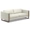 Homeroots 83" Gray Leather Wood Sofa 641139 - alternate 4