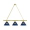 Holland Bar Stool Co Kent State 3 Shade Billiard Light, Brass Fixture BL3BRKentSt - alternate 1