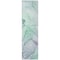 Homeroots 8' Runner Blue and Gray Abstract Washable Non Skid Indoor Outdoor Runner Rug 559353 - alternate 4
