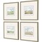 Homeroots Set Of Four Afternoon Gold Framed Print Wall Art, 4PK 525878 - alternate 3