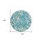 Homeroots 8' Teal Blue Ivory And Green Round Abstract Washable Indoor Outdoor Area Rug 600320 - alternate 2