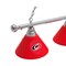 Holland Bar Stool Co Carolina Hurricanes 3 Shade Billiard Light, Chrome Fixture BL3CHCarHur - alternate 3