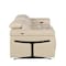 Homeroots 86in Cream and Black Italian Leather Power Reclining Loveseat With Storage 720524 - alternate 3