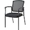 Lorell Guest Chair, Black Back, 23 in W Mesh Seat LLR23100 - alternate 1