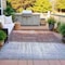 Homeroots 3' X 5' Rust And Ivory Abstract Washable Indoor Outdoor Area Rug 632053 - alternate 2