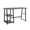 Homeroots Modern Home Office Computer Table With Storage Shelves - Vintage Brown 475980 - alternate 1