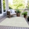Homeroots 3' X 5' Ivory And Silver Southwestern Washable Indoor Outdoor Area Rug 593690 - alternate 3