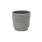 Homeroots Gray Ceramic 23 Ounce Striped Round Distressed Pot Planter 487405 - alternate 4