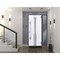 Vdomdoors Steel Door Deux 1717 Gray Graphite Sidelight Exterior Window Stainless Inserts Single Modern Painte DEUX1717EXD-GRE-W36+12 x H80-Left-hand Inswing - alternate 1
