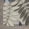 Homeroots 9' X 12' Gray Blue And Turquoise Palm Leaf Indoor Outdoor Area Rug 564201 - alternate 3