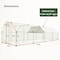 Wrightmaster 9.94 ft. x 25.68 ft. x 6.36 ft. Galvanized Large Metal Walk-in Chicken Coop ZR-00037 - alternate 3