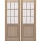 Doornmore G5009, 74.5" x 98" ( 2x36" Door) Left Hand, Mahogany SDL 9 Lite, 1/2 Lite Exterior Door G5009-SW-3696_2_LI - alternate 3