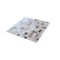 Apollo Tile Mingles 12 in. x 12 in. Glossy White and Brown Glass Mosaic Wall and Floor Tile 20 sqft/case, 20PK NAVAJO MIX 1A - alternate 2