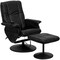 Flash Furniture Black LeatherSoft Massaging Recliner and Ottoman BT-7600P-MASSAGE-BK-GG - alternate 1