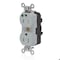 Leviton Straight Blade Receptacle, 5-15R, 15 A, 125V AC, Self-Grounded MT820-ILG - alternate 1
