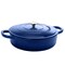 Crock-Pot Crock Pot Artisan Enameled 5 Qt Cast Iron Round Braiser Pan with Self Basting Lid in Sapphire Blue 111999.02 - alternate 4