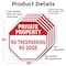 Signmission Private Property No Trespassing No, 10 inch X 10 inch, Aluminum Metal Signs, 5PK OC-A-5Pack-10-158 - alternate 3