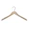 Nahanco 17in Ashwood Wooden Shirt Hanger w/ Gunmental Hook, 100PK 21517 - alternate 1