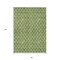 Homeroots 8' X 10' Green And Ivory Geometric Washable Indoor Outdoor Area Rug 596102 - alternate 4