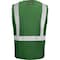 Ironwear Standard Safety Vest w/ Zipper & Radio Clips, Green/Small 1284-GZ-RD-SM - alternate 2